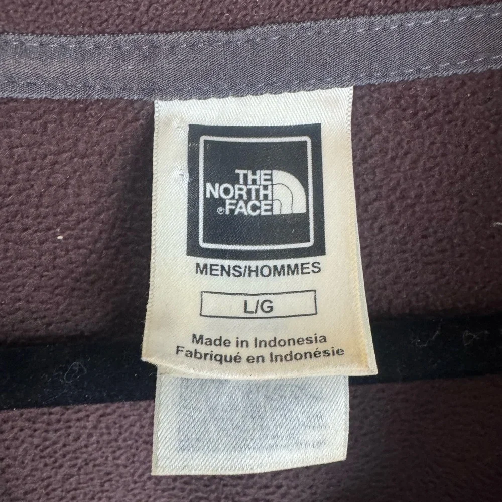 The North Face Orange and Brown Fleece 1/4 Zip Pullover